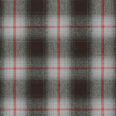 Gray mammoth plaid flannel red black 